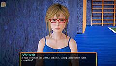 Emotions run high in my new family story with blonde and small tits