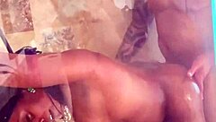 Lady Raex Gets Bent Over in Shower for Doggystyle