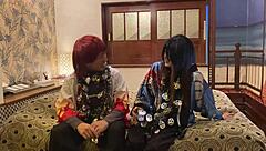 i got dressed in japanese costume on halloween and ended up deepthroating to creampie