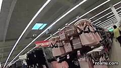 Amateur Czech beauty teased in a store and taken for a passionate POV encounter