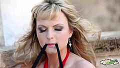 Sandra Wood's outdoor solo adventure with self-pleasure