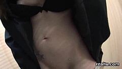 Amateur Czech beauty teased in a store and taken for a passionate POV encounter