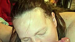 Milf enjoys swallowing