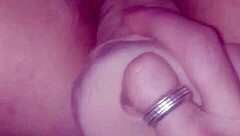 she fingers her tight pussy while i fill it with gigantic dildo!