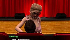 Nursing back to pleasure in homemade 3d scene