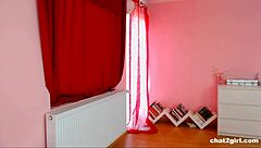 Gorgeous Girl Plays With Her Shaved Pussy