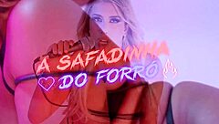 Brazilian trans takes neighbor's cock for blowjob and anal