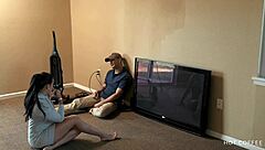 Curvy Latina Wife Fucks Cable Guy While Husband’s Away