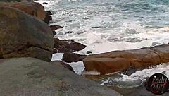 I caught him fucking her ass in public