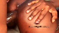 Onion Booty Neighbor Rides Big Cock Hard With Hairy Pussy Moaning.