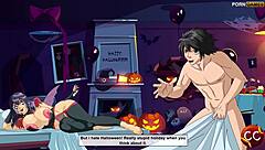 Halloween hentai anime parody with sexy costumes!