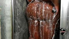 Ssbbw Thee Drippp Enjoys Shower Bathing With Clothes Ripped