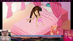 jonnystone meets fun pink woman in custom anime