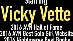 Vicky Vette rings in the new year with a passionate blowjob for her boyfriend