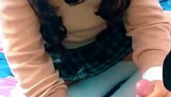 Mexican students fuck hard after class! She sucks and rides my cock