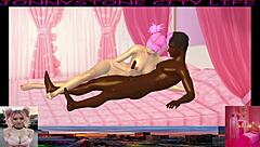 jonnystone meets fun pink woman in custom anime