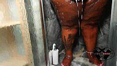 Ssbbw Thee Drippp Enjoys Shower Bathing With Clothes Ripped