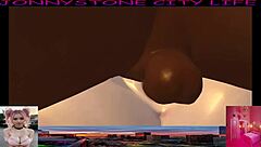 jonnystone meets fun pink woman in custom anime