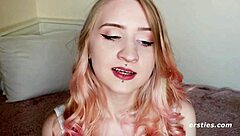 German Blonde Aurora Shakes Her Pierced Ass In Underwear