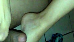 Foot job pies leche pu�eta