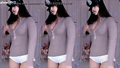 Korean Girl Dances Showing Big Tits!