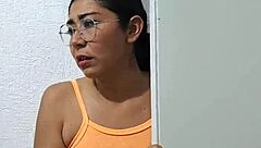 welcoming new neighbor with wild latina action!