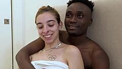 Blonde Irina Love tries first interracial monster cock session