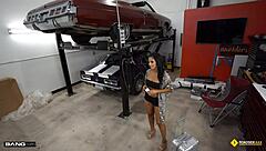 Roadside: Thick Latina Stripper Fucks Mechanic