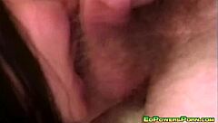 beautiful babe masturbates and sucks cock in retro scene?