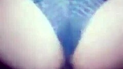 Masturbating with my ex-girlfriend's old fuck video