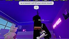 roblox master trains new slave in sucking and licking techniques