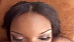 she starts alone but boyfriend joins in the fun