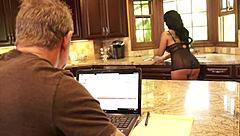 I fucked my step son's irresistible Colombian Kiara with big ass