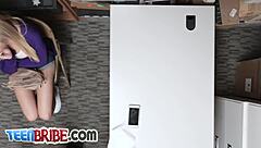 Petite hottie sucks stiff dick