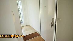 Candee Licious's rough ride on your cock in office POV