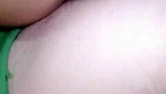 Big boobed MILF gives a blowjob in the tub