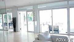 i love how this wicked beauty licks my balls and sucks my cock to orgasm.