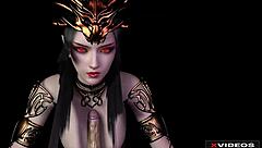 asian 3d anime dou po cang qiong medusa in chinese animation