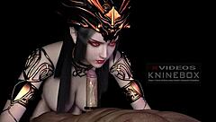 asian 3d anime dou po cang qiong medusa in chinese animation