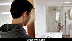 Intense orgasm as stepsister takes stepbro's cock deep - orgyfamily