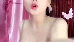 Girl performs show on webcam