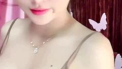 Girl performs show on webcam