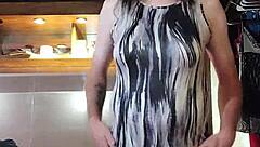 Being naughty modeling dresses pt 5 😈