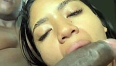 Ebony Whore Plays with Cock Before Fucking