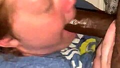 white girl sucking big black cock in stockton, is it sloppy?