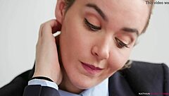 Big-boobed secretary Valentina Ricci’s ass wrecked by Christian Clay in office bathroom