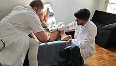 Slut Seduces Two Doctors At Gynecologist Visit?