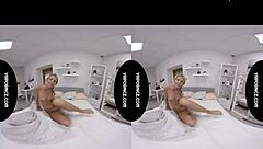 vr big black dildo stretches tight pussy