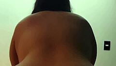 Mexican woman tests lingerie with friend in motel