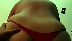 Mexican woman tests lingerie with friend in motel